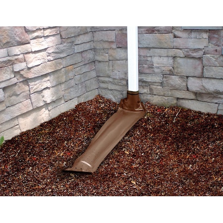 Frost King Frost King Drain Away 0.1 in. H X 9 in. W X 46 in. L Brown Vinyl Downspout Extension DE46BR